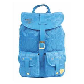 Mochila Capricho Love 2 Bolsos Azul