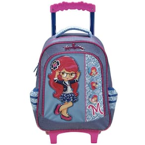 Mochila Escolar Grande Com Rodas 16 - Moranguinho - Xeryus