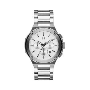 Relógio MVMT Raptor ronograph Moon Silver, caixa de 46 mm