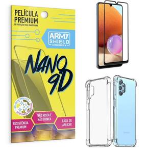 Capa Samsung A32 4G Anti Shock + Película Nano Cerâmica 9D