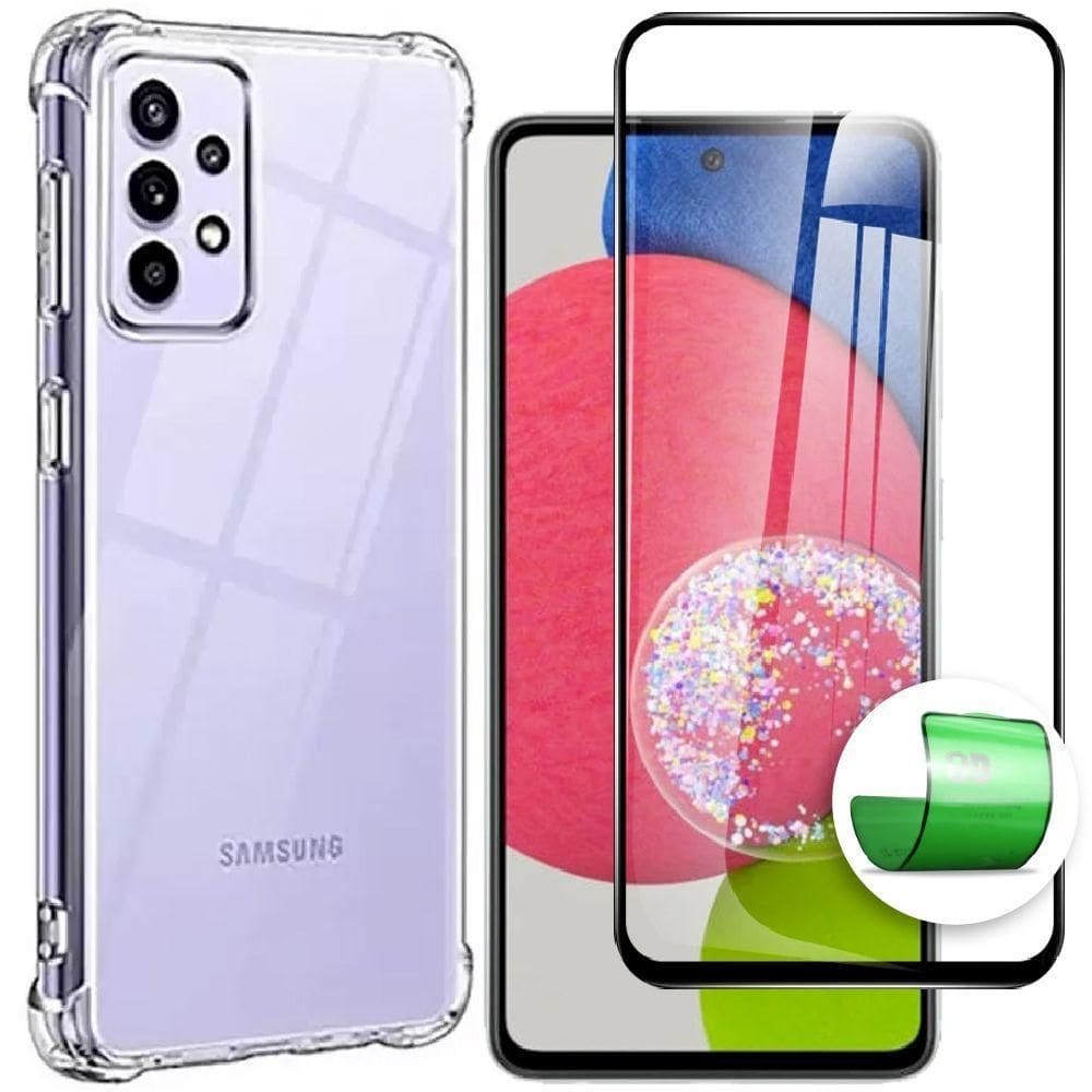 Capa Capinha + Película 9D Cerâmica Samsung A52S