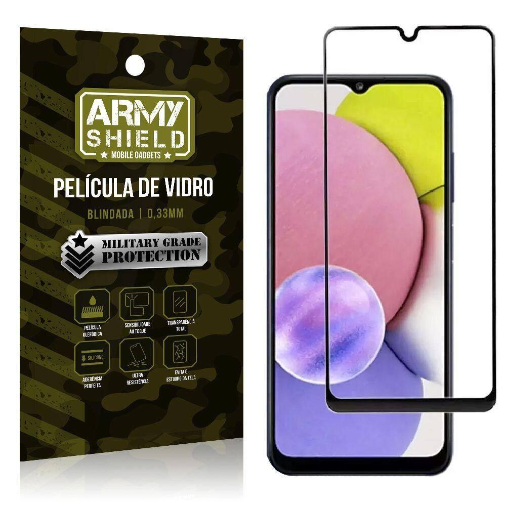 Película De Vidro Samsung A03S Blindada Full Cover