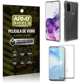 Capinha Samsung S20 Plus Anti Shock + Película De Vidro 3D
