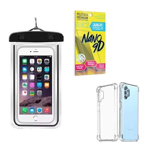 Capinha Samsung A32 4G + Capa Prova Dágua + Película Nano 9D