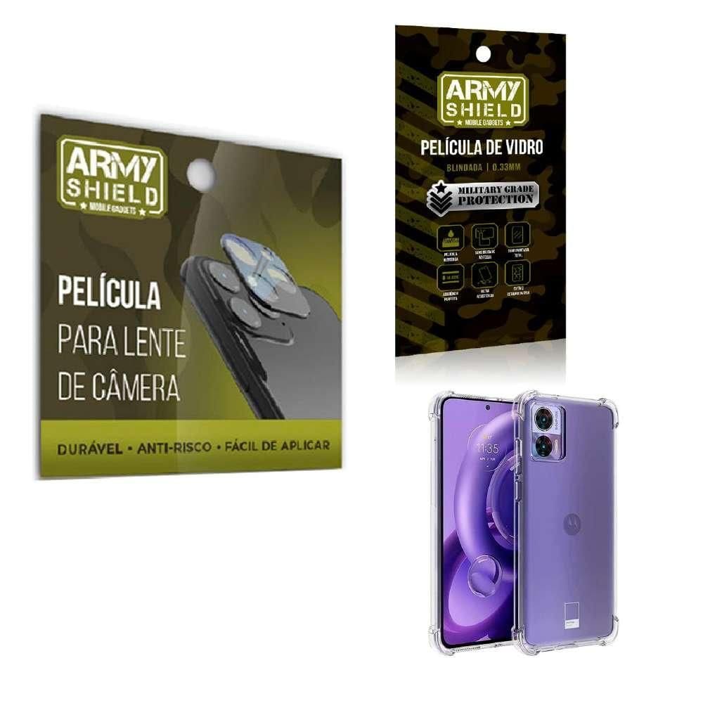 Película De Câmera E Tela Moto Edge 30 Neo E Capa Anti Shock