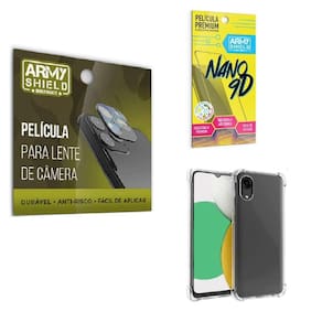 Película De Câmera Samsung A03 Core Com Capinha Anti Shock