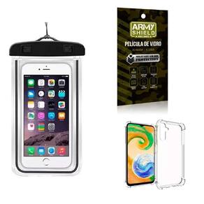 Capa A Prova D`Água Samsung A14 + Anti Shock + Película 3D