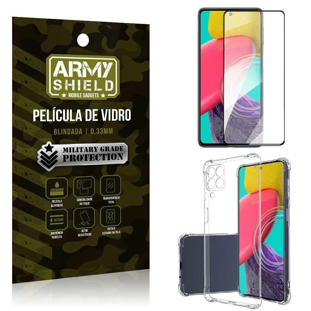 Capa Capinha Samsung M53 Anti Shock + Película De Vidro 3D