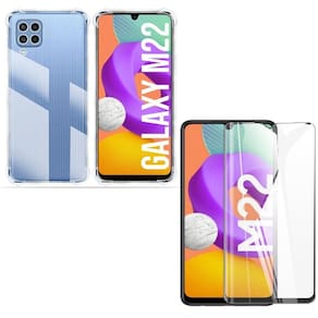 Capa Capinha Samsung M22 + Película De Vidro 3D Blindada