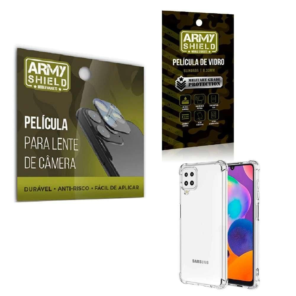Película De Câmera E Tela Samsung A22 4G E Capinha Antishock