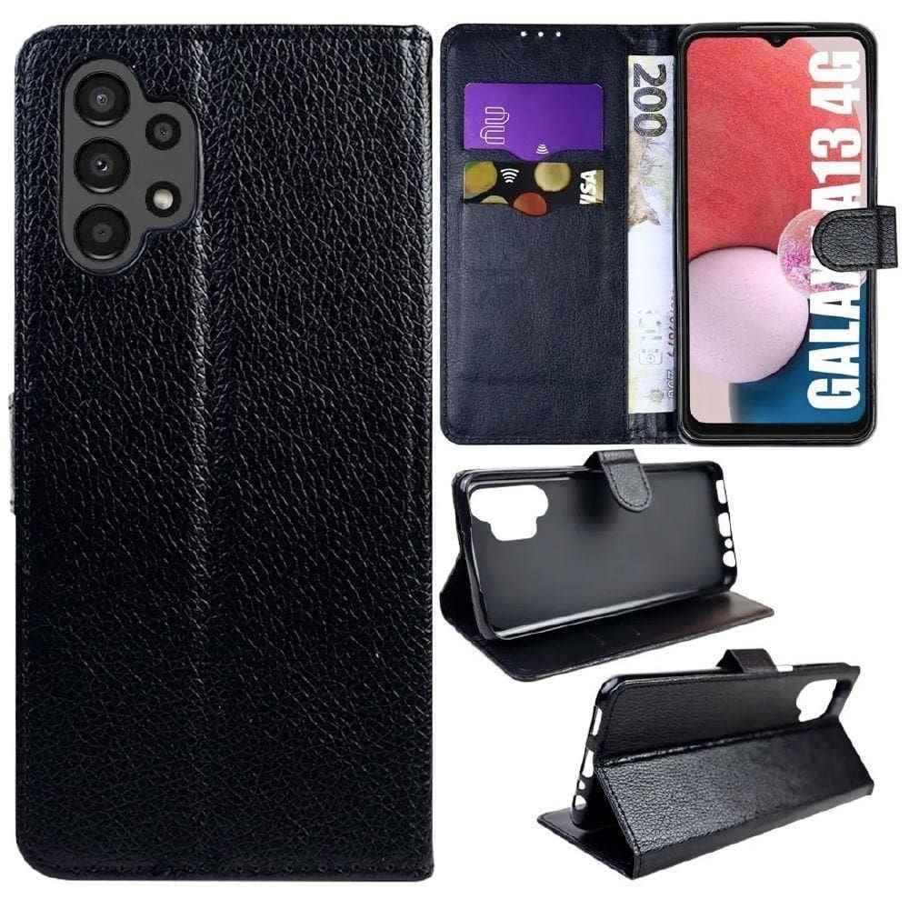 Capa Capinha Carteira Samsung A13 4G Com Porta Cartão