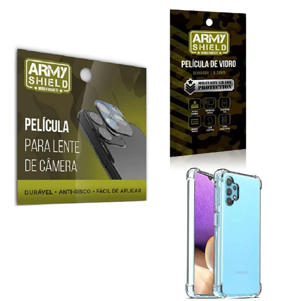 Película De Câmera E Tela Samsung A32 5G E Capinha Antishock