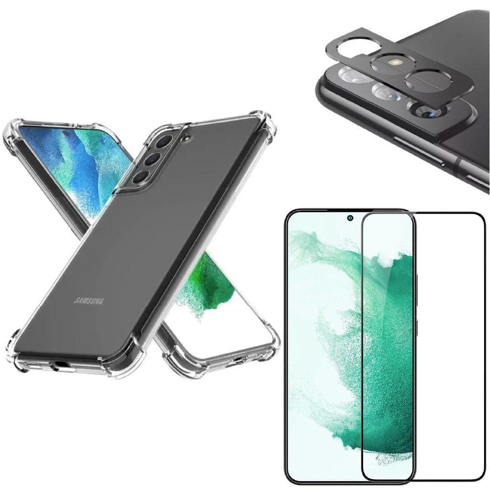 Capinha + Película 3D + Película De Câmera Samsung S22 Plus