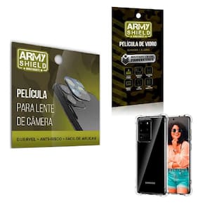 Película De Câmera E Tela Samsung S20 Ultra E Capa Antishock