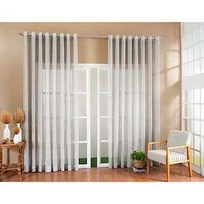 Cortina Gaze Linho 4,00X2,50 Sala Quarto Cinza