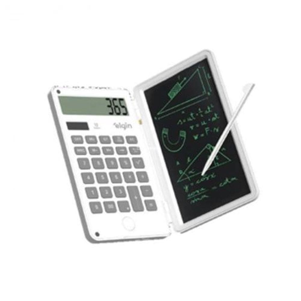 Calculadora De Mesa Com Tela Para Anotação Branca - Elgin