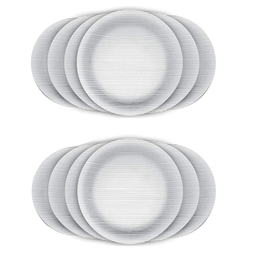 Prato Raso Vidro Duralex 23cm Diamante 12 Unidades - Nadir