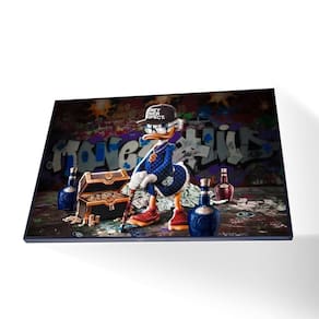 Quadro Tio Patinhas Canvas Sem Vidro Tamanho/moldura 60x40 Caixa Cor Preta