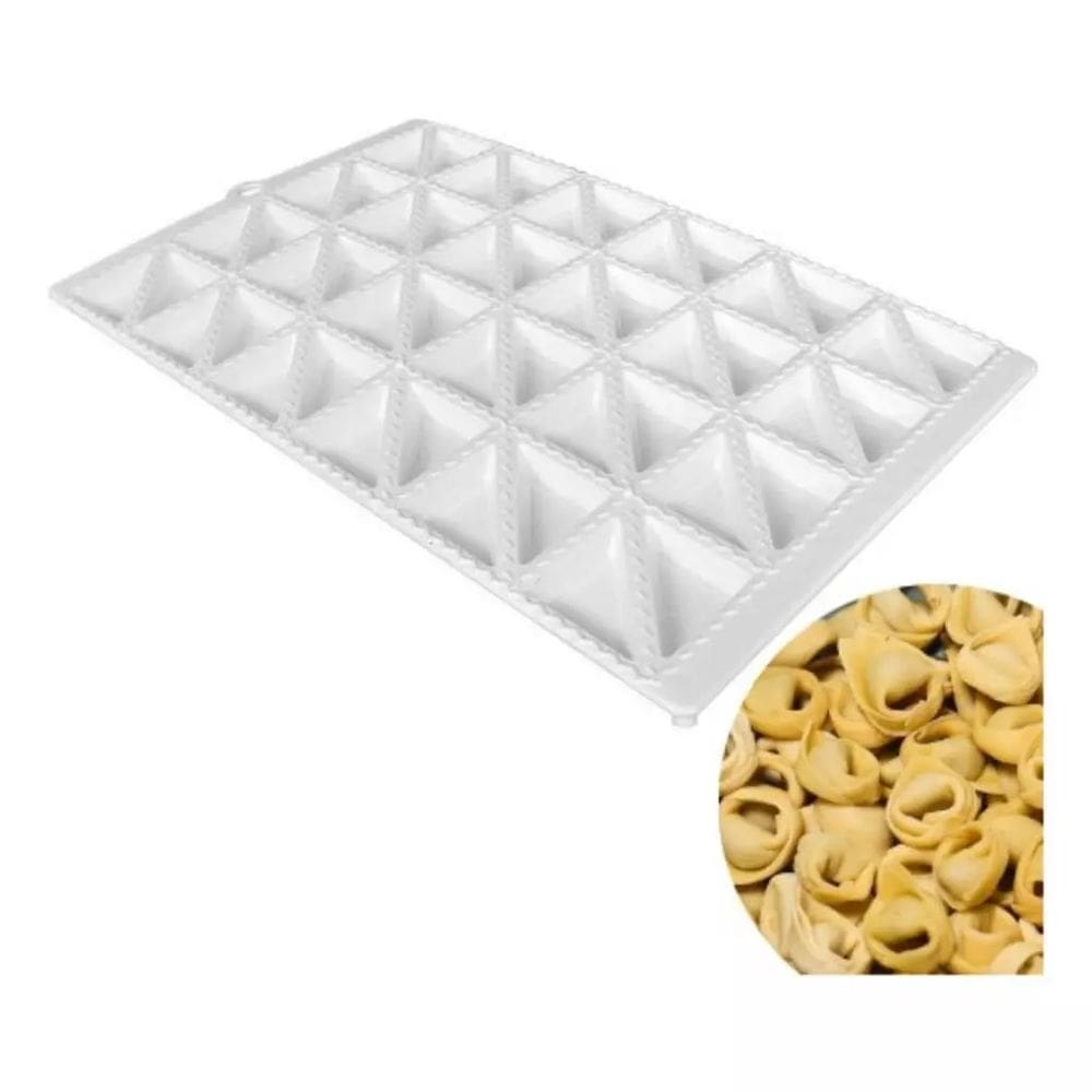 Forma Macarrão Capeletti Massa Recheada e Pastéis 40 Cavidade Plástico Injetemp
