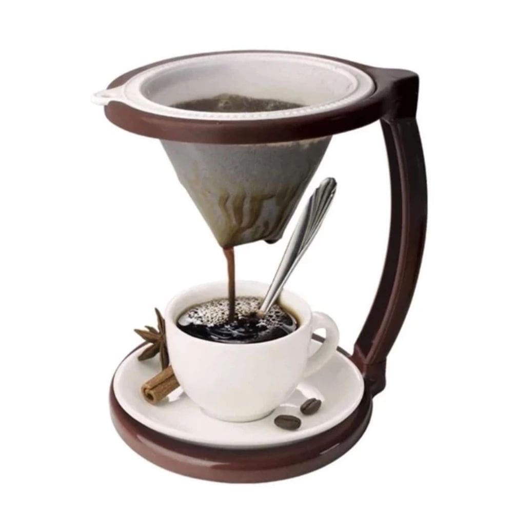 Conjunto Prático de Café com Suporte e Coador Injetemp (Porta Filtro 100)