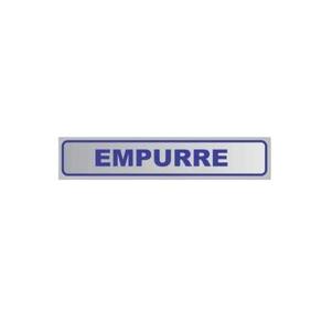 Placa De Aviso Sinalização Portas Empurre 25Cmx5Cm