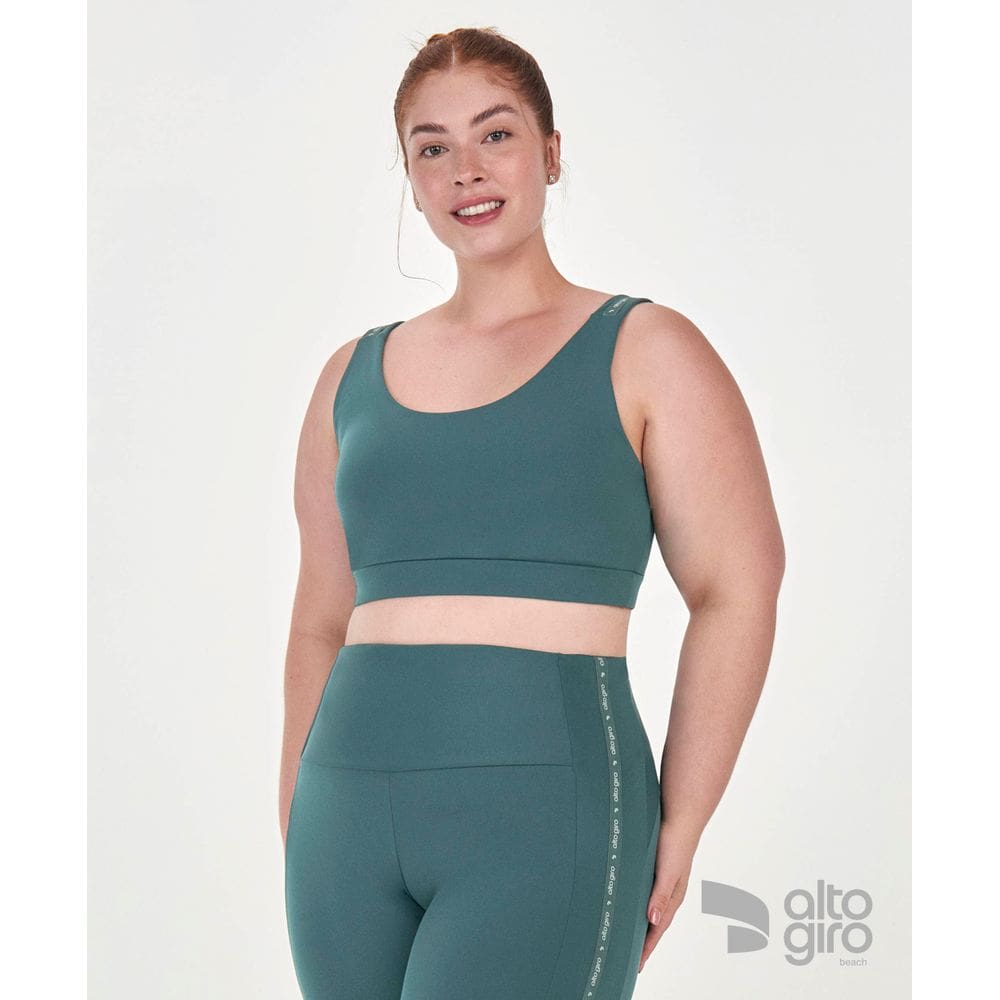 Top Elastico Plus Alto Giro Verde Urbano