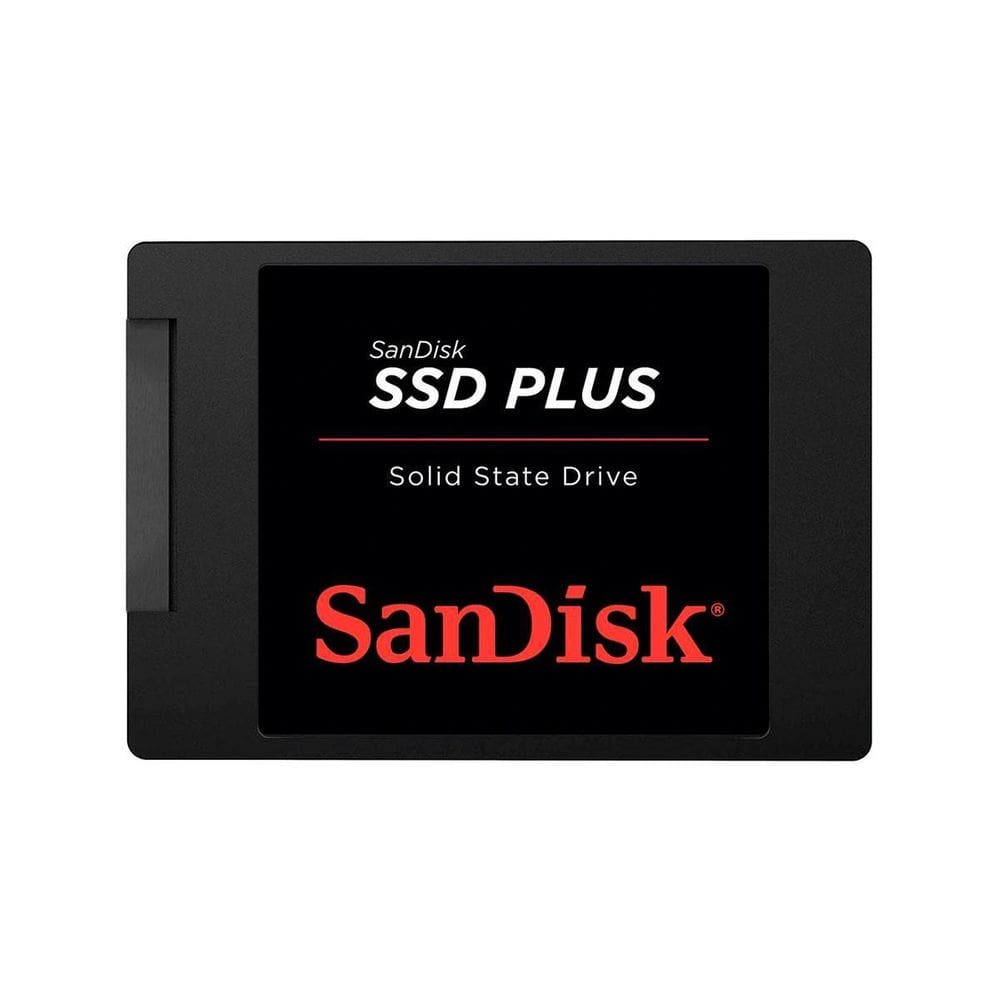 Ssd 1Tb Sandisk Plus, Leitura 535Mb/S, Gravação 350Mb/S,