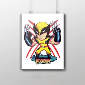 Placa Decorativa Wolverine Desenho Liga Da Justiça