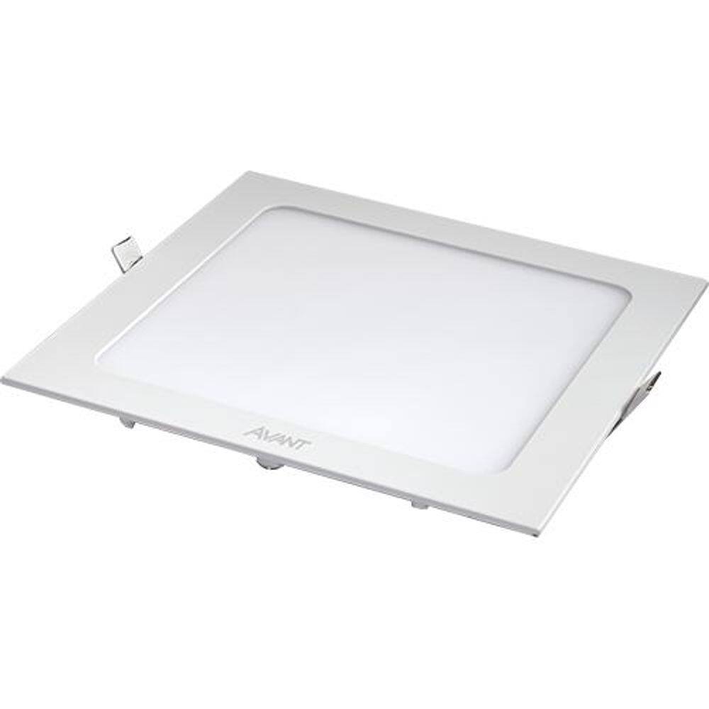 Luminária Quadrada Embutir 12W 960Lm Bivolt 4000K 17X17Cm