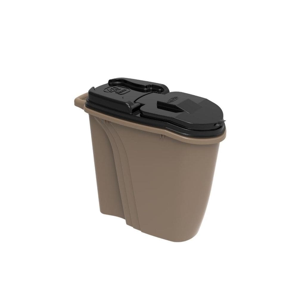 Porta Ração Dispenser Home Gold 40 Lts Gold Edition Preto