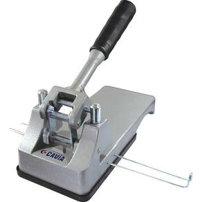 Perfurador De Papel Ferro Fundido Para 100 Fls. Cinza
