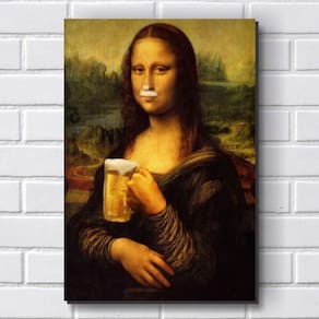 Placa Decorativa Em Mdf Com 20X30Cm - Modelo P489 - Monalisa