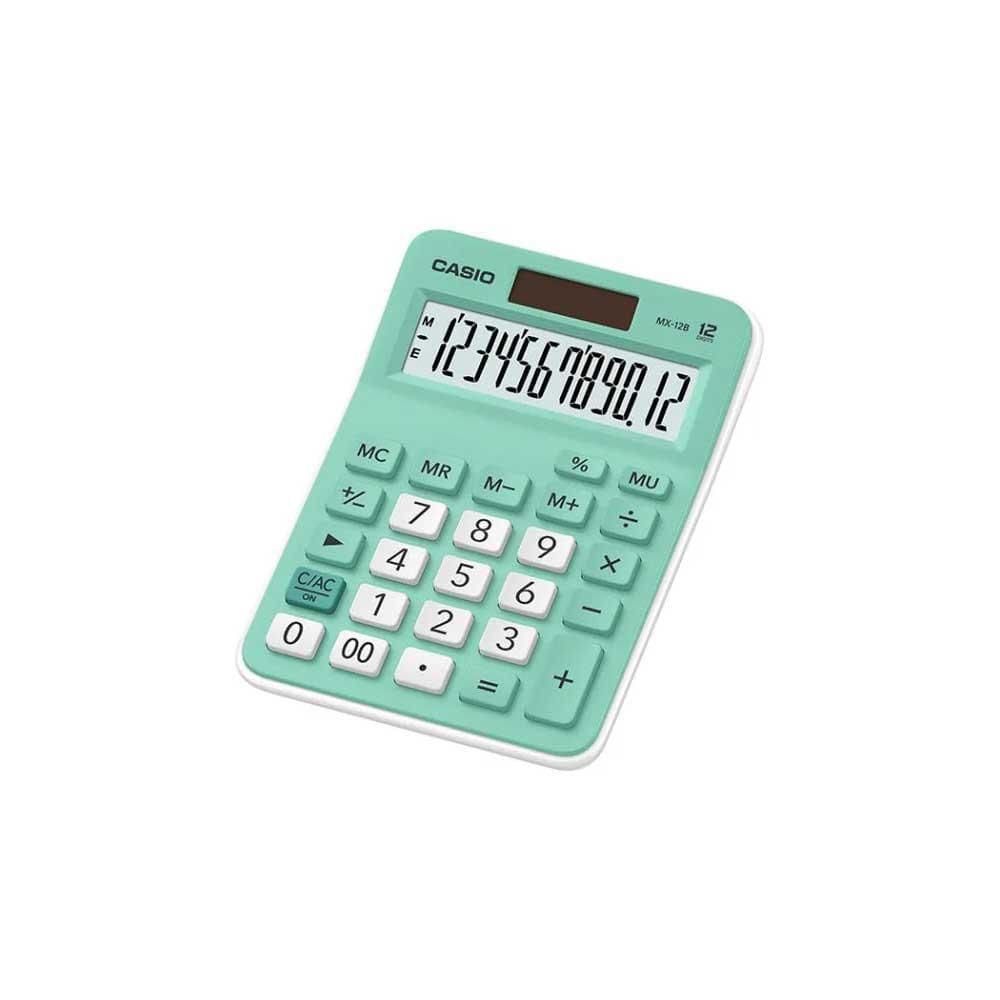 Calculadora Casio 12 Dígitos Mx-12B-Gn Verde