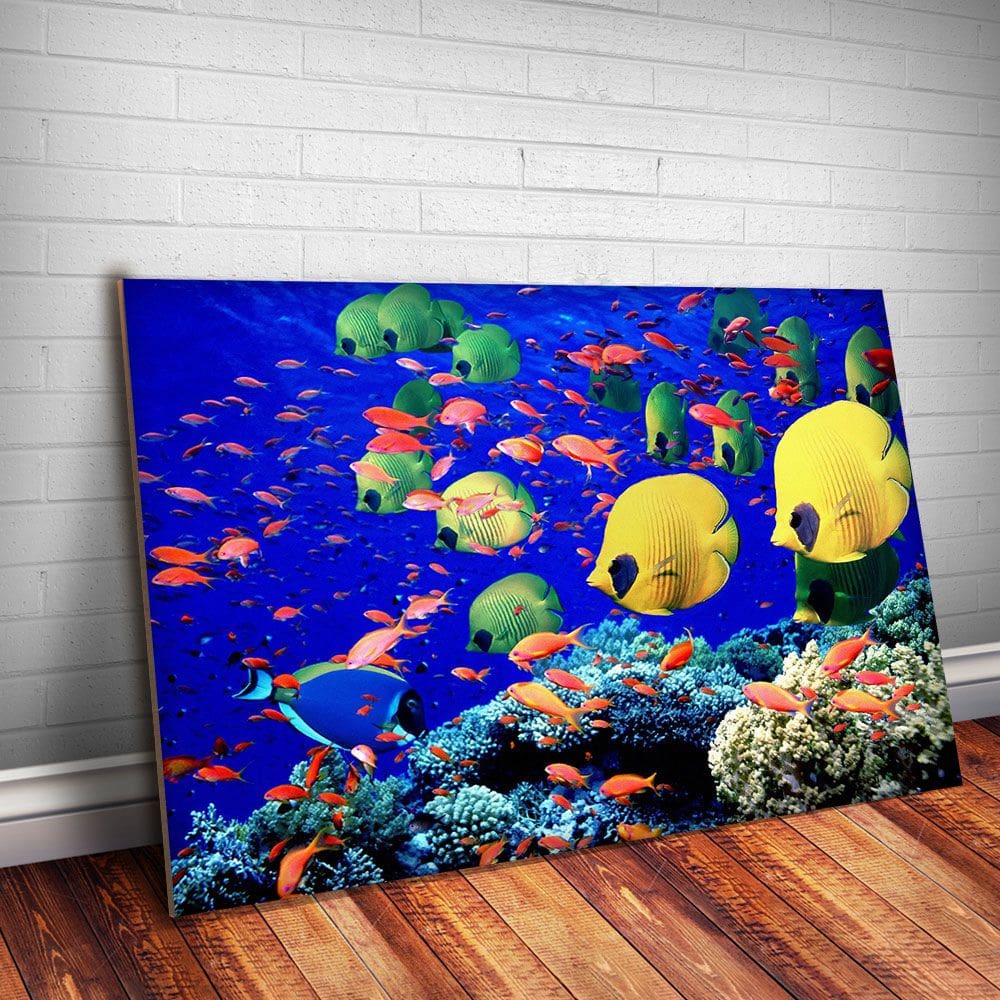 Placa Decorativa Animais 70 - Peixes - MDF 20x30cm 3mm