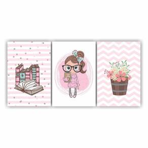 Quadros Decorativos Infantil 3 Peças 30X20 Cm Qcjin Iii01