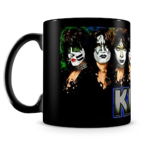 Caneca Personalizada Banda Kiss (100% Preta)