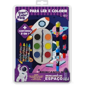 Livro Infantil Colorir Espaço Super Color Pack