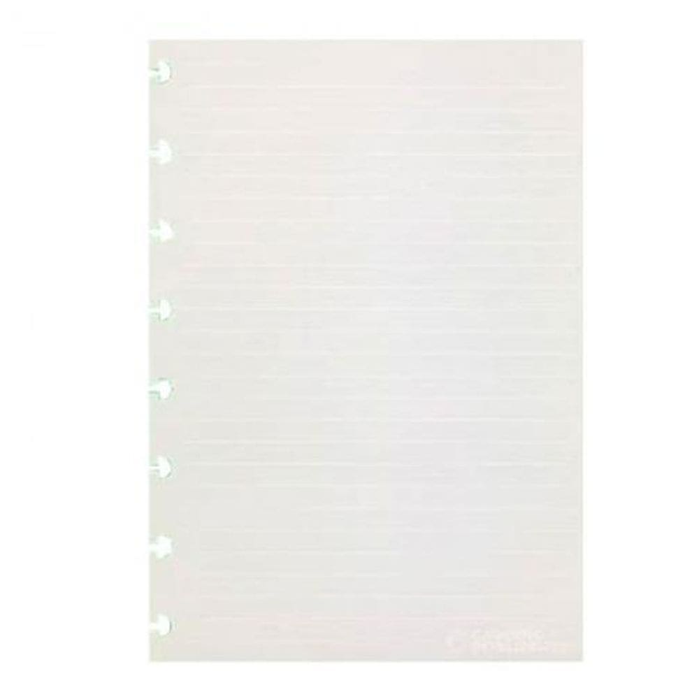 Bloco Refil A5 Pautado Linha Branca 90G Com 50 Folhas Cira