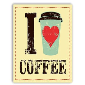 Placa Decorativa Coffee 20x30 cm - Vintage Print