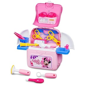 Mochila Maleta Minnie Médico Kit Play Set Infantil Multikids