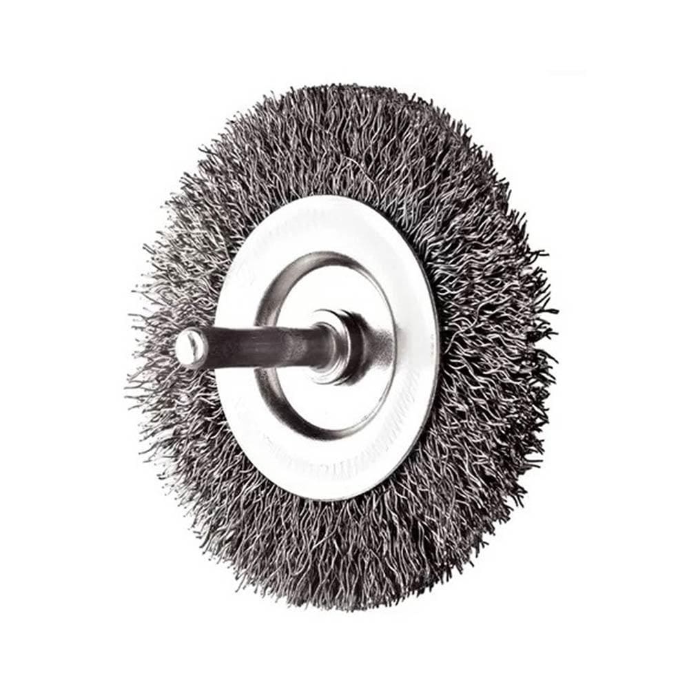 Escova Rotativa Circular Ondulada Com Haste 75Mm 14516 Rayco