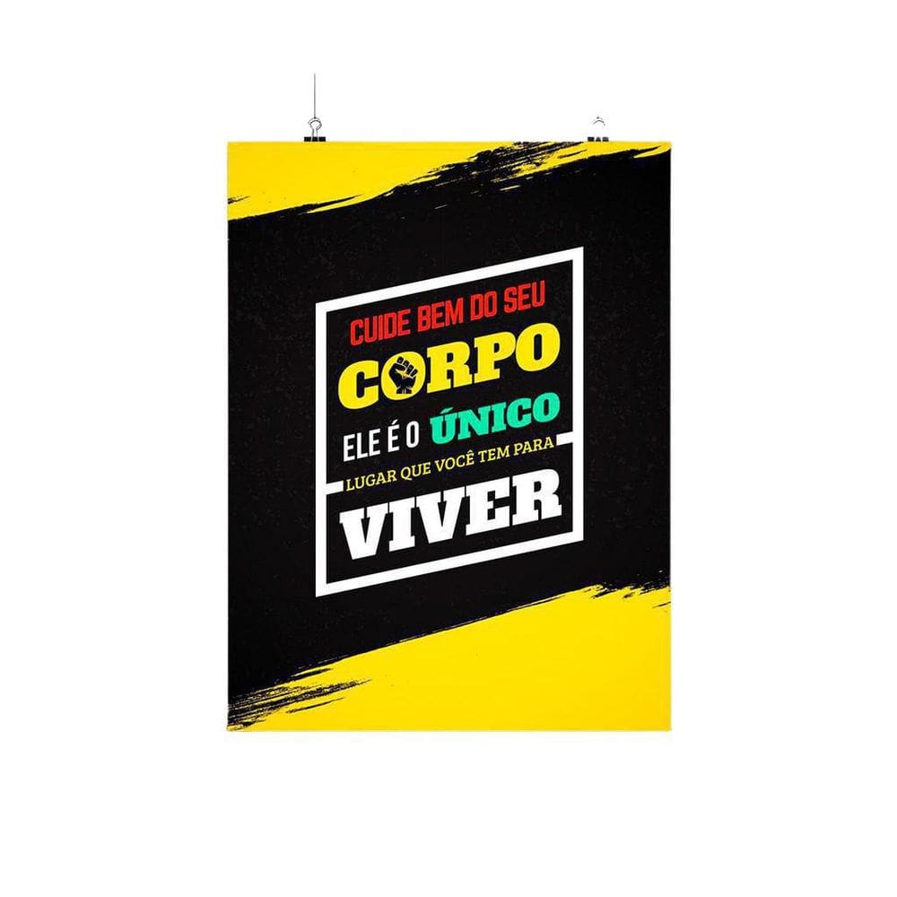 Placa Decorativa Motivacional - Cuide Bem Do Seu Corpo