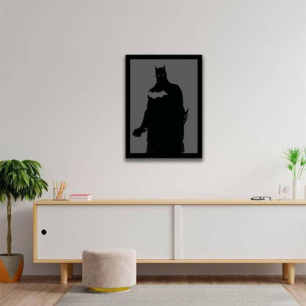 Quadro Decorativo Decorativo Silhueta Batman