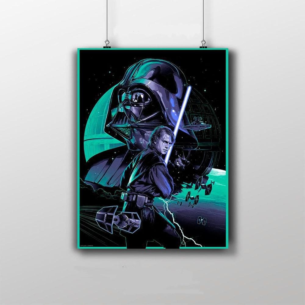 Placa Decorativa Star Wars Darth Vader Caminhos De Anakin Skywalker