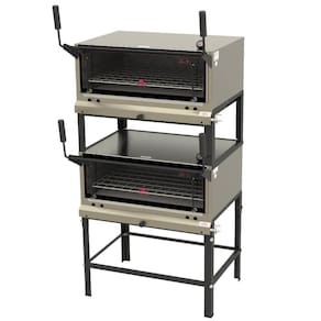 Forno Industrial Duplo A Gás Progás PRP-860 DP S/KG Inox Pedra Refratária Abertura Guilhotina P45154