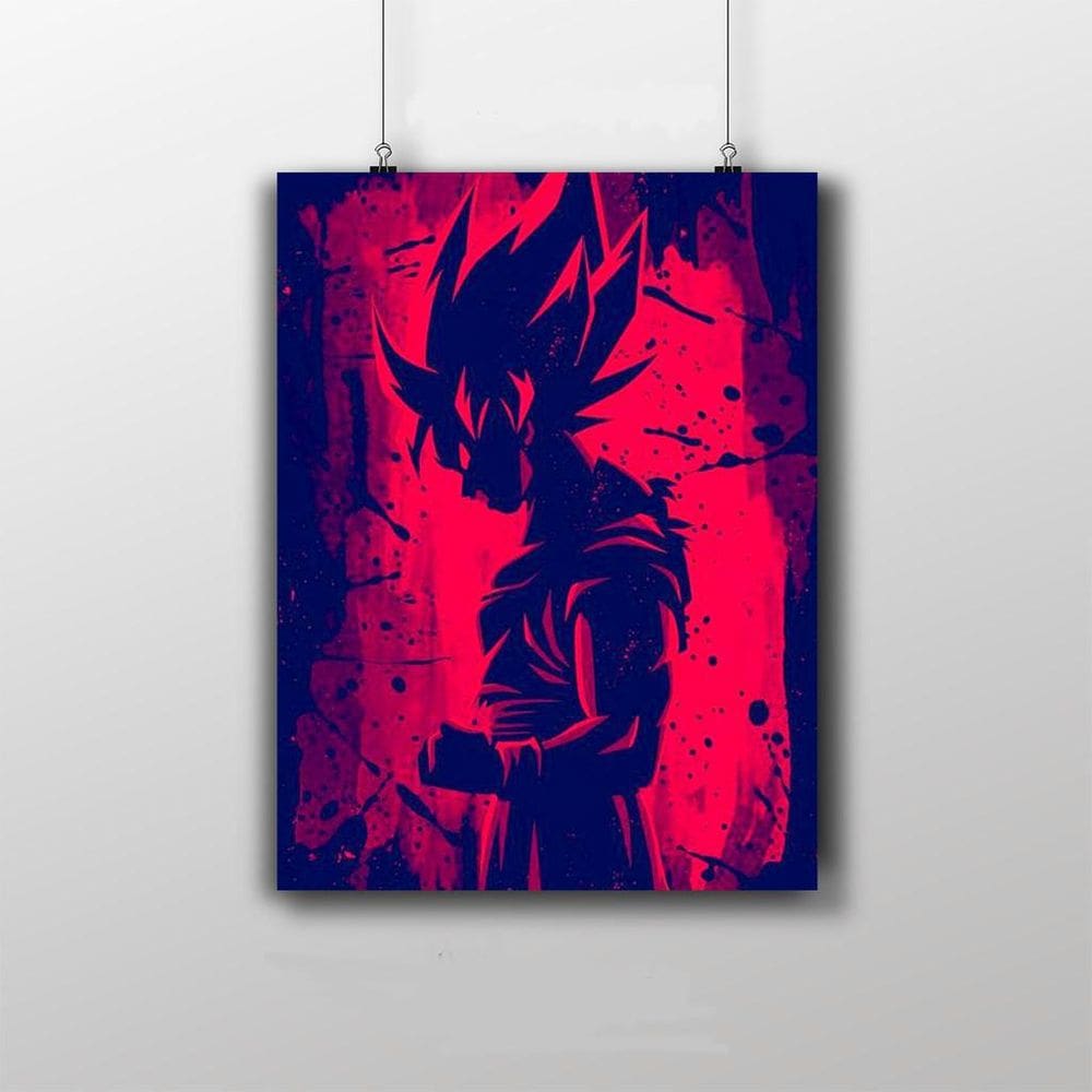 Placa Decorativa Super Saiyajin Força - Dragon Ball Anime