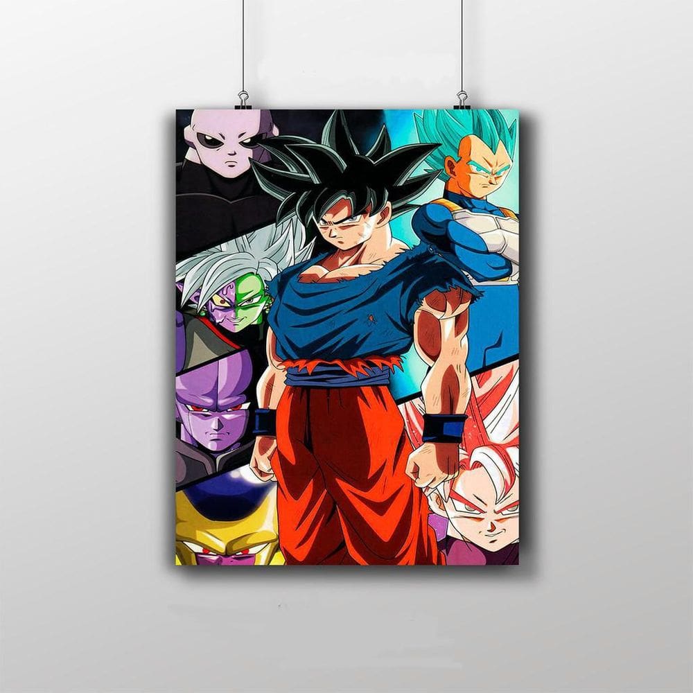 Placa Decorativa Dragon Ball Super Anime Poster