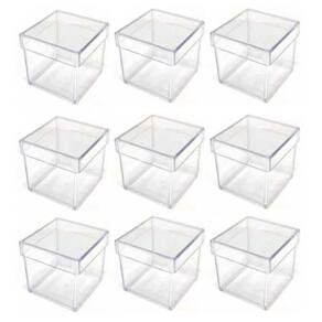Caixinha Acrílica 5x5 Kit Com 50 Unidades