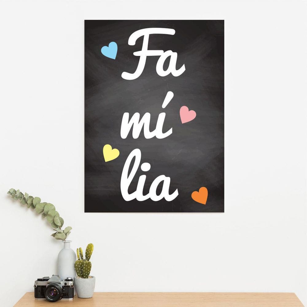 Placa Decorativa Família 20X30Cm