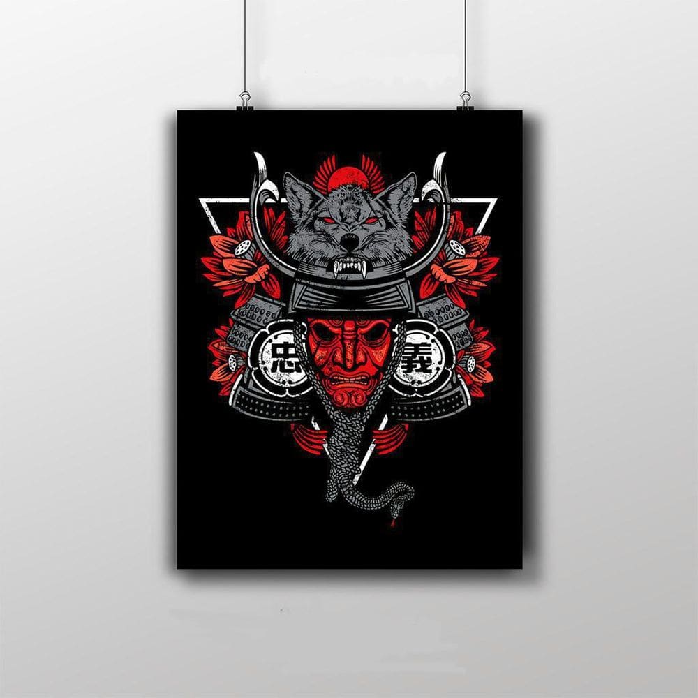 Placa Decorativa - Samurai Jepang Keren 20X30Cm